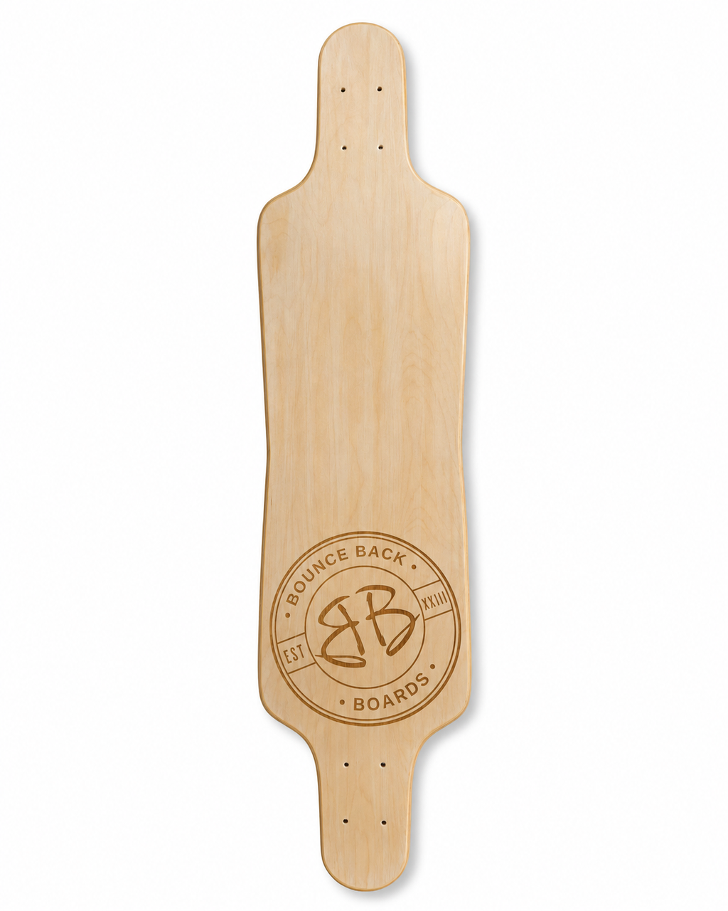 Identity Fingerprint Hourglass Top-Mount Longboard Deck