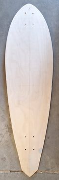 Blank raw Baltic birch Stiffy pintail longboard deck